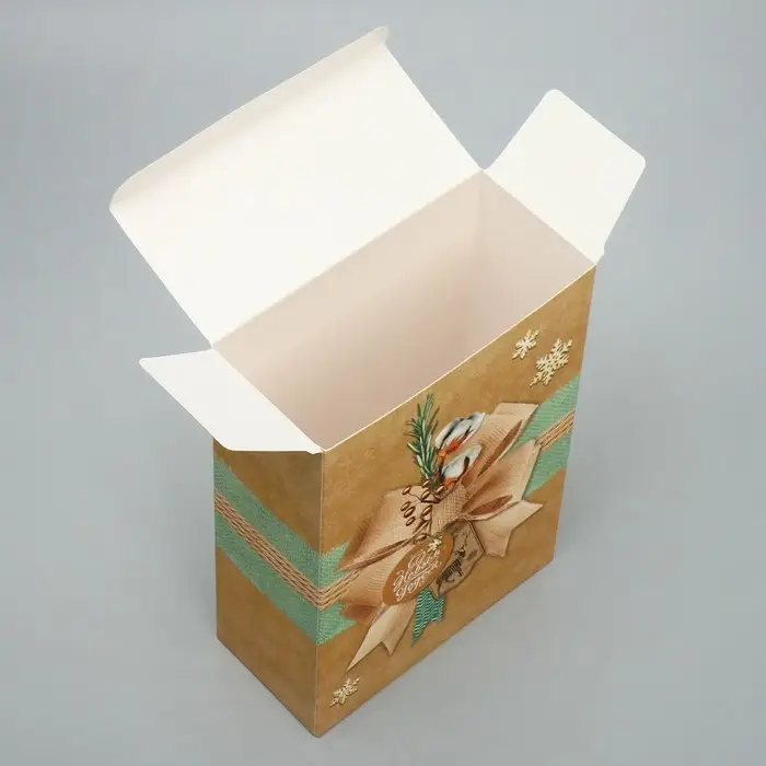 Коробка подарочная новогодняя складная &laquo;С Новым Годом&raquo;, 16 х 23 х 7.5 см, Новый год