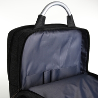 Рюкзак городской на молнии, 2 кармана, с USB, цвет чёрный Рюкзак городской на молнии, 2 кармана, с USB, цвет чёрный