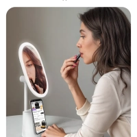 Косметическое зеркало 2 в 1 с подсветкой КТ-4172 - 18 Вт