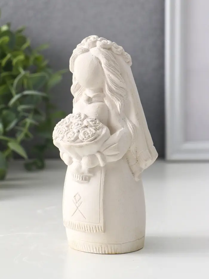 Фигура &laquo;Берегиня невеста&raquo;, 14&times;6.5&times;7 см, натуральный