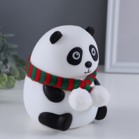 Ночник антистресс "Панда в шарфе" 2Вт LED RGB USB 10,5х10х13,5см