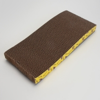 Когтеточка-лежанка "Пижон" из гофрокартона с кошачьей мятой "Волна", 44,5 х 21 х 4 см