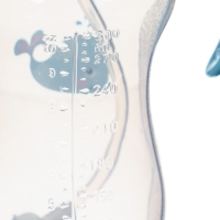 Бутылочка для кормления, ШГ &Oslash;50мм,300 мл, +6мес., цвет голубой