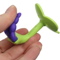 Набор прорезывателей силиконовых &laquo;Мой Зайка&raquo;, с погремушкой, 3 шт., на присоске, в кейсе, Крошка Я