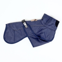 Попона для больших собак, мембранная ткань,  размер XL (ДС 35, ОШ 38, ОГ 56-66 см), синяя