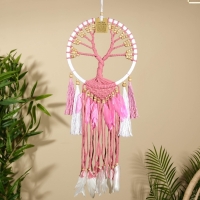 Ловец снов "Розовое дерево" 22х60 см. Ловец снов "Розовое дерево" 22х60 см.