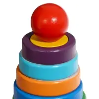 Пирамидка-сортер  детская развивающая