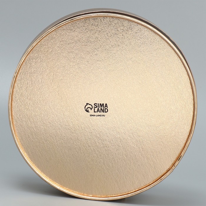 Коробка для макарун, кондитерская упаковка тубус с окном, «Золото» 20 х 20 х 5 см Коробка для макарун, кондитерская упаковка тубус с окном, «Золото» 20 х 20 х 5 см