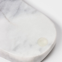 Подставка под ложку из мрамора "Marble", цвет белый