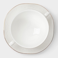 Супница 280мл W&Y "Empire" 17см с блюдцем