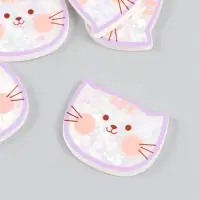 Шейкер для творчества акрил "Котик" с глиттером 0,5х4,7х3,6 см