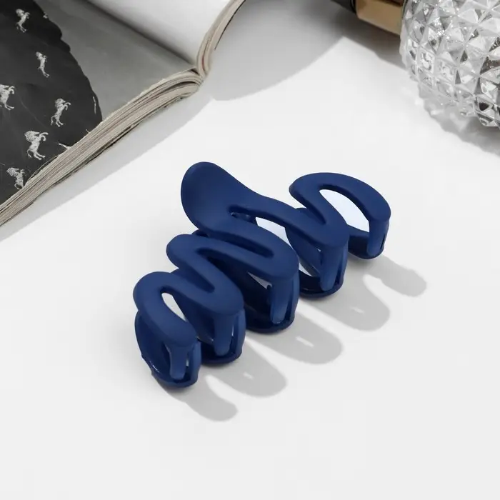 Крабик для волос &laquo;Матовый&raquo;, волна колор, 7 см, МИКС