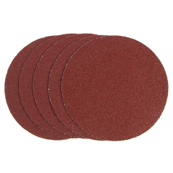 Круг абразивный шлифовальный под Круг абразивный шлифовальный под "липучку" ТУНДРА, 150 мм, Р60, 5 шт.