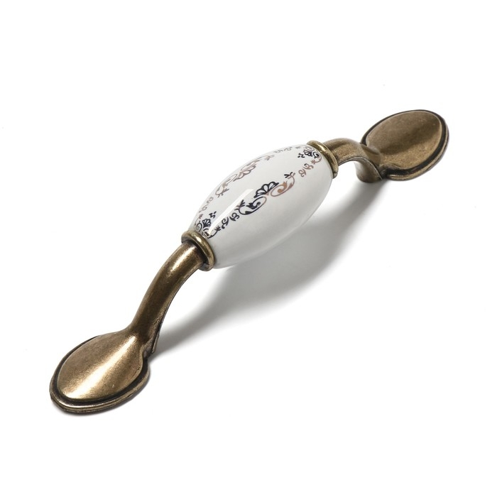 Ручка скоба Ceramics 012, 76 мм, керамическая, цвет бронза Ручка скоба Ceramics 012, 76 мм, керамическая, цвет бронза