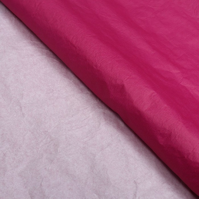 Бумага для упаковок, UPAK LAND, жатая, эколюкс, двухцветная, фуксия, розовый, белый, двустооронняя, рулон 1шт., 0,7 х 5 м