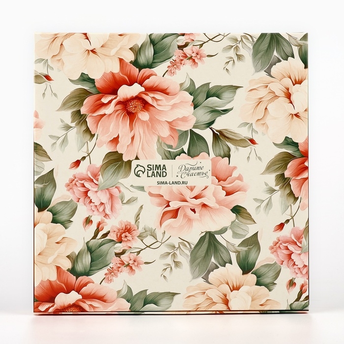 Коробка складная &laquo;Нежность&raquo;, 20 х 20 х 4 см