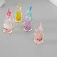 Подвеска для творчества акрил "Коктейль. Эмоции" светится в темноте МИКС 3,5х1,5х1,5 см