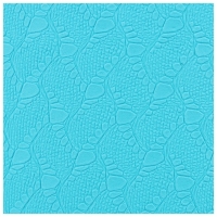 Коврик для фитнеса и йоги ONLYTOP, 183х61х0,6 см, цвет серый/голубой