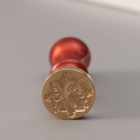 Печать для сургуча с пластиковой ручкой "Буква Y на вензеле" 2,5х2,5х6,3 см