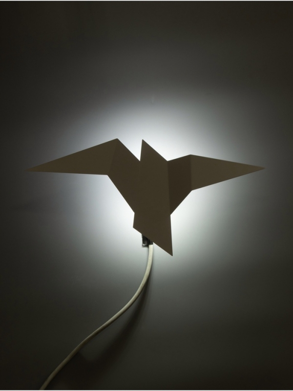 Светильник Crow 1х10Вт GU10 белый 35х18х10см