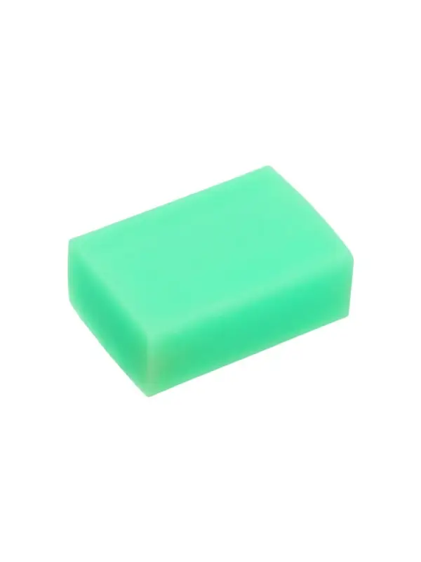 Набор ластиков 5 штук прямоугольных НЕОН зеленый (штрихкод на штуке)