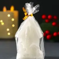 Свеча новогодняя "Домик с Пряником" 40х70мм, белый