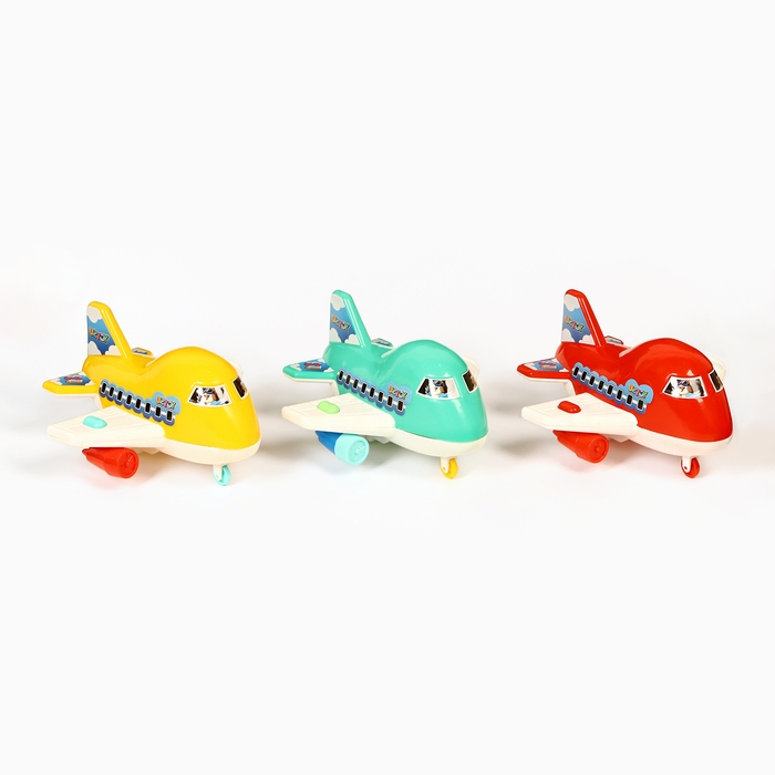 Игрушка детская "Самолет №13", пластик, 18 х 17 х 10 см, МИКС