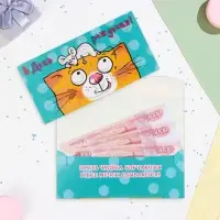 Конверт для денег "В День Рождения!" кот с мышкой, 17 х 9 см