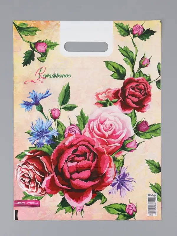 Пакет "Ренессанс, полиэтиленовый с вырубной ручкой 30х40 см, 60 мкм