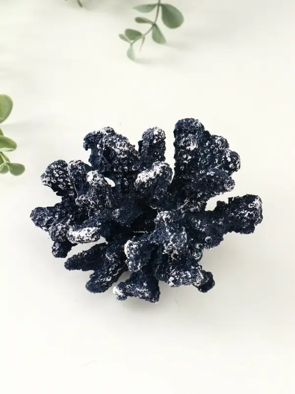 Сувенир полистоун "Коралл синий" 12х11х8,5 см