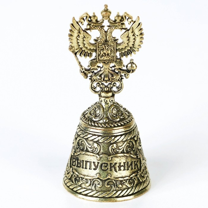 Колокольчик сувенирный на выпускной &laquo;Выпускник&raquo;, 8.5&times;3.8 см
