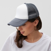 Бейсболка с сеткой MINAKU, цвет серый, размер 56-58 Бейсболка с сеткой MINAKU, цвет серый, размер 56-58