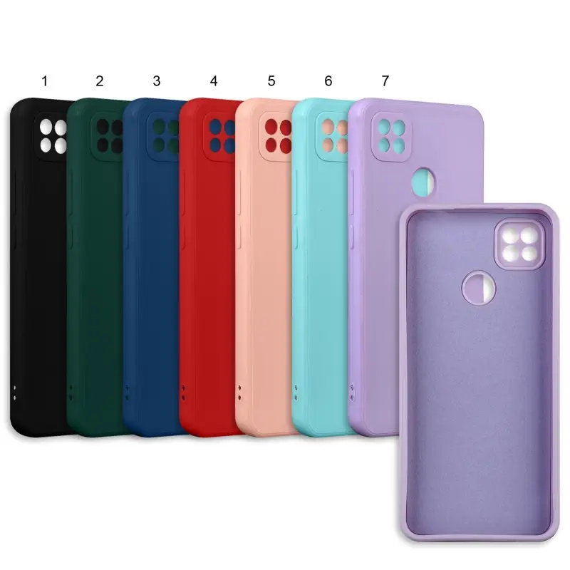 Чехол Xiaomi Redmi 10A цветной силикон