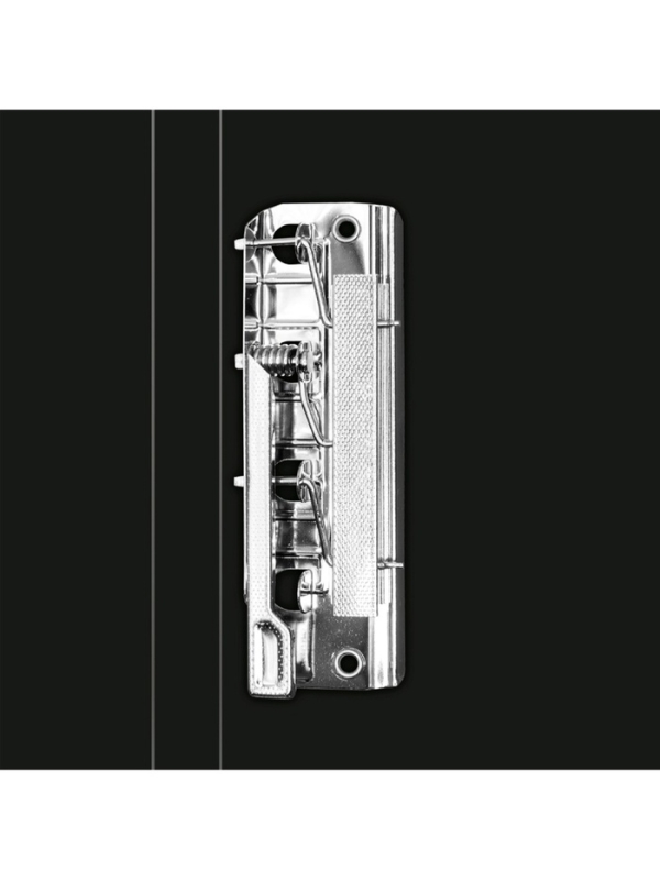 Папка с зажимом А4, 700 мкм, корешок 27 мм, Calligrata DeLuxe, внутренний карман, до 180 листов, черничный / черный
