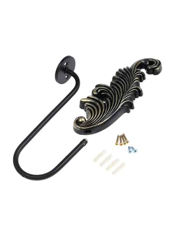 Крючок для штор CAPPIO KS042, цвет черный с золотом, набор 2 шт