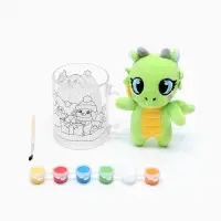 Кружка раскраска + игрушка "Зайчата с подарком" старый 9770493