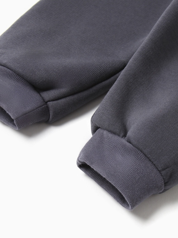 Костюм: толстовка и брюки Крошка Я Dino, рост 68-74, темно-серый