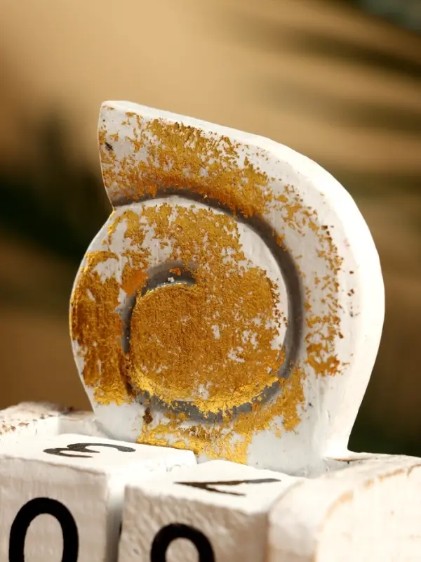 Календарь настольный &laquo;Ракушка&raquo;, 10&times;7&times;5.4 см, дерево, белый