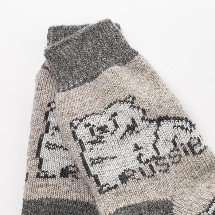 Носки мужские шерстяные «Белый медведь», цвет лён, размер 29 Носки мужские шерстяные «Белый медведь», цвет лён, размер 29