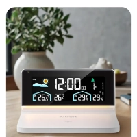 Метеостанция домашняя погодная станция часы КТ-3732 (2 в 1)