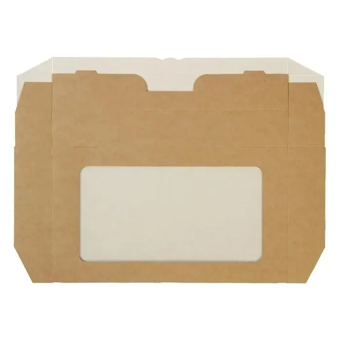 Контейнер на вынос, с окном, крафт, 25 х 15 х 4 см