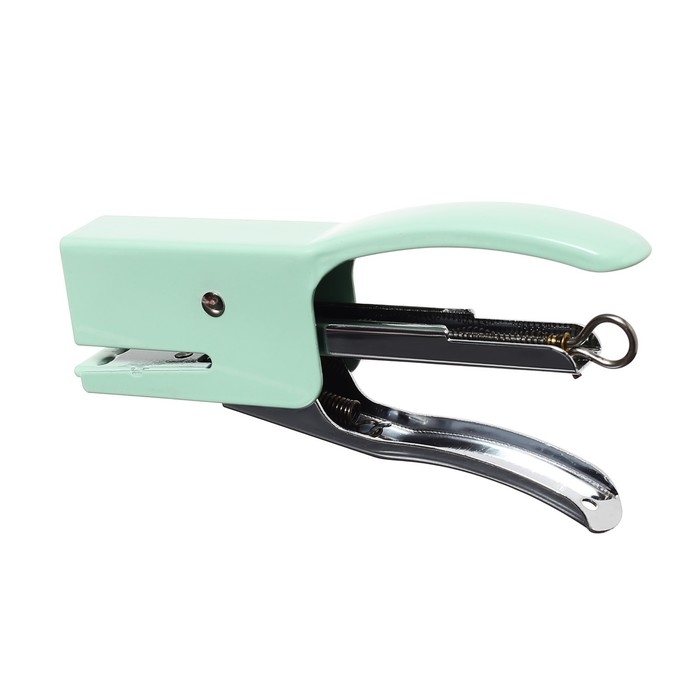 Степлер плаер №24/6 до 20 листов, скобы 24/6, для сшивания на весу, стальной, МИКС