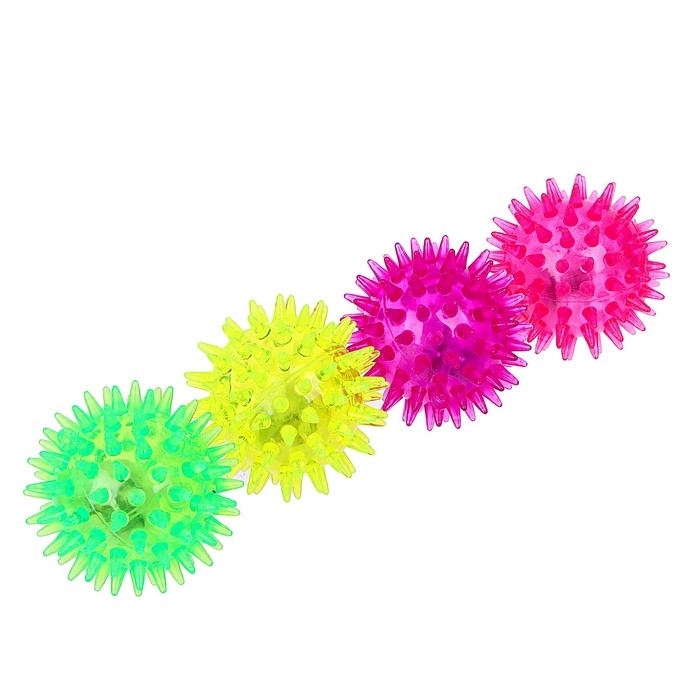 Мяч &laquo;Ёжик&raquo;, световой, матовый, цвета МИКС