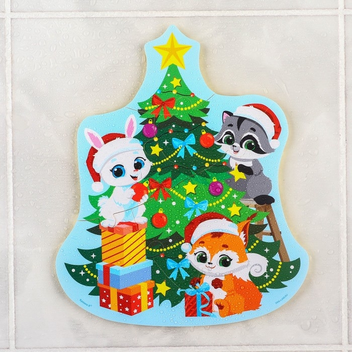 Макси - пазлы игрушка для игры в ванне &laquo;Новогодняя ёлочка&raquo;, 7 деталей, EVA