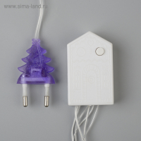 Гирлянда &laquo;Нить&raquo; 20 м, IP20, прозрачная нить, 200 LED, свечение фиолетовое, 8 режимов, 220 В