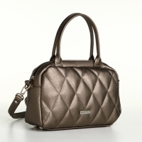 Сумка женская на молнии, цвет бронзовый Сумка женская на молнии, цвет бронзовый