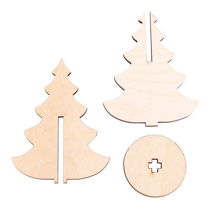 Модель из дерева &laquo;Ёлка сборная №3&raquo;