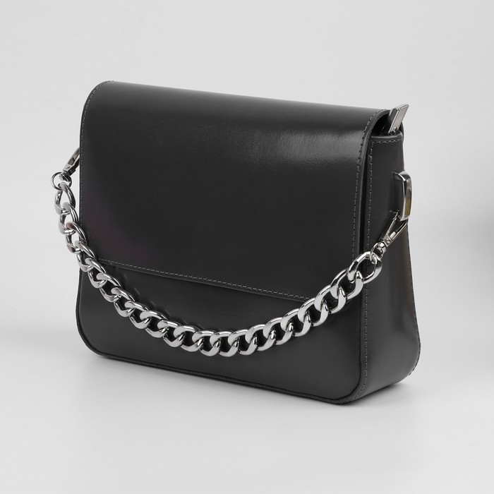 Цепочка для сумки, с карабинами, железная, 22 × 16 мм, 30 см, цвет серебряный Цепочка для сумки, с карабинами, железная, 22 × 16 мм, 30 см, цвет серебряный