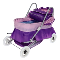 Коляска кукольная №11, цвет сиреневый Коляска кукольная №11, цвет сиреневый