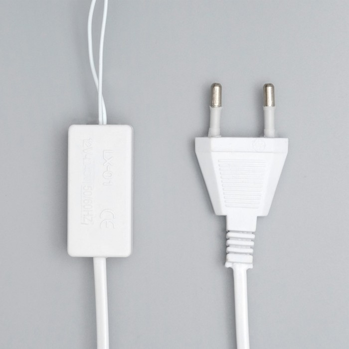 Светодиодный куст &laquo;Розы розовые&raquo; 45 см, 24 LED, постоянное свечение, 220 В, свечение тёплое белое